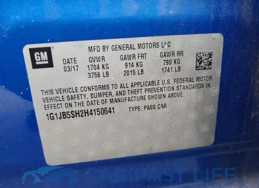 1G1JB5SH2H4150641# 12