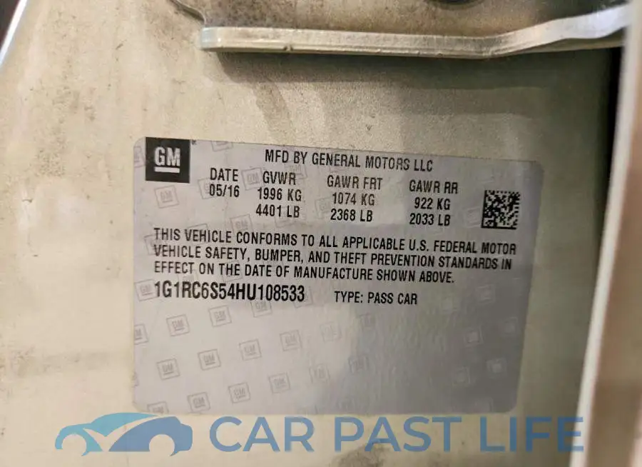 1G1RC6S54HU108533# 12
