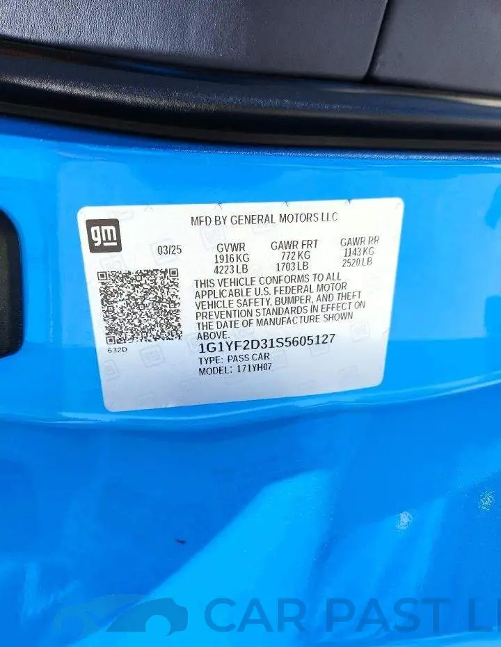 1G1YF2D31S5605127# 12