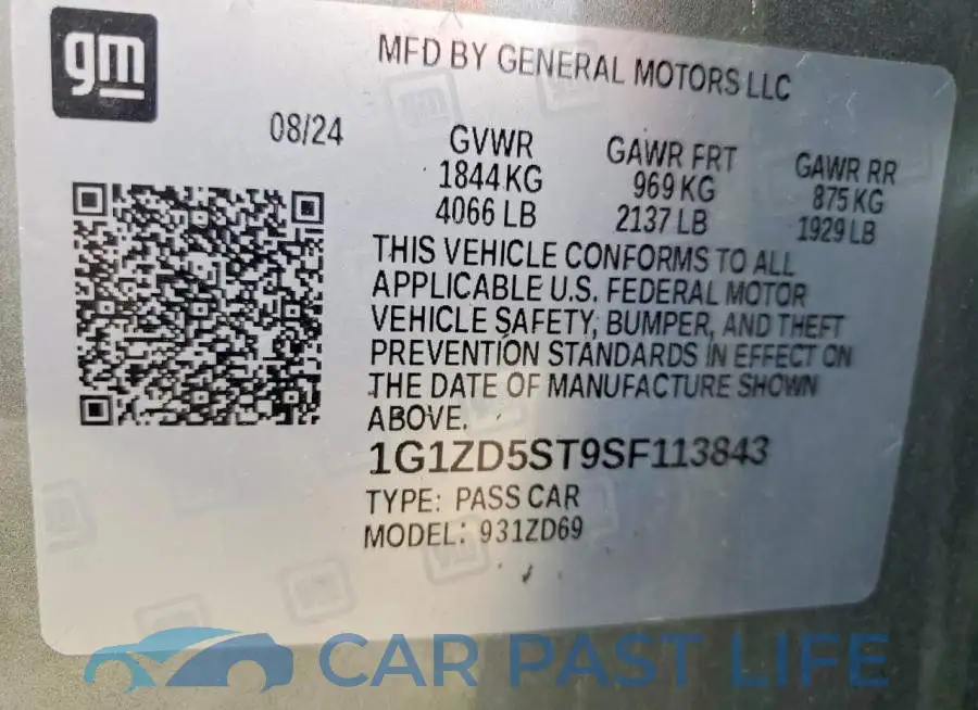 1G1ZD5ST9SF113843# 12