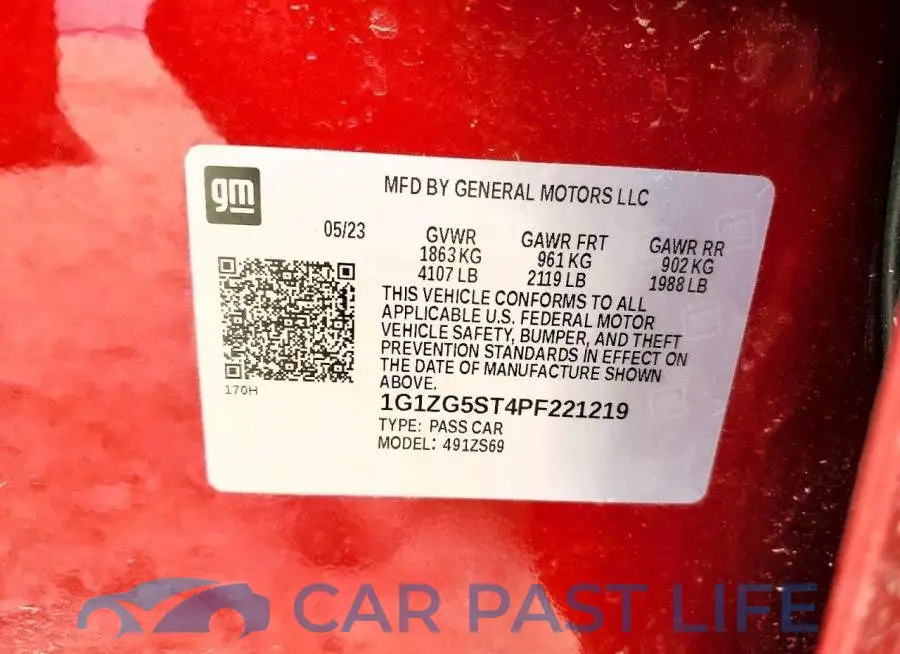 1G1ZG5ST4PF221219# 12