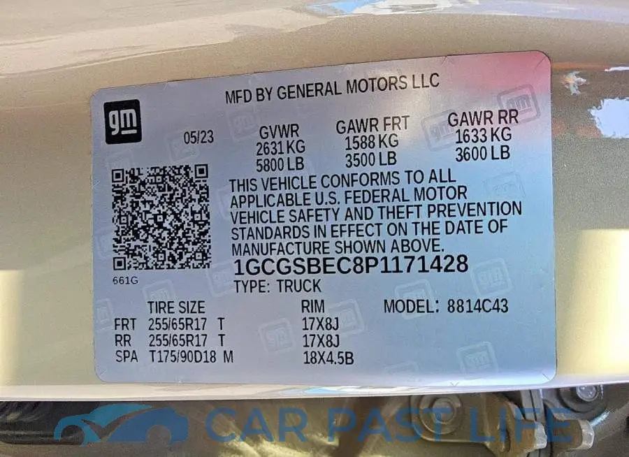 1GCGSBEC8P1171428# 12