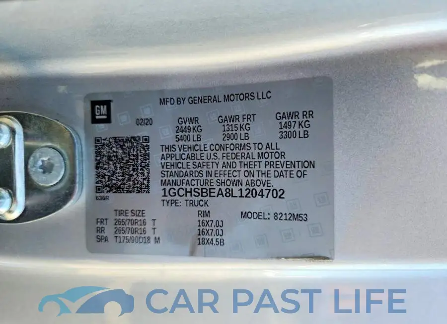 1GCHSBEA8L1204702# 12