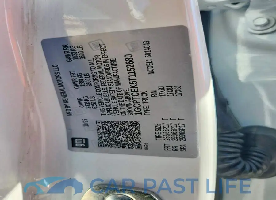 1GCPTCEK5T1152680# 13