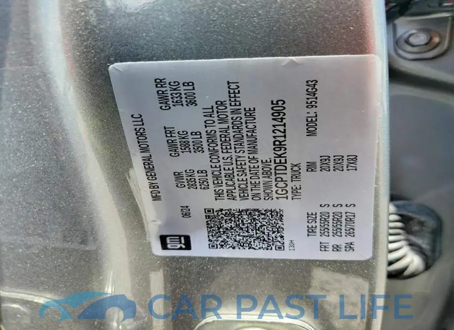 1GCPTDEK9R1214905# 12