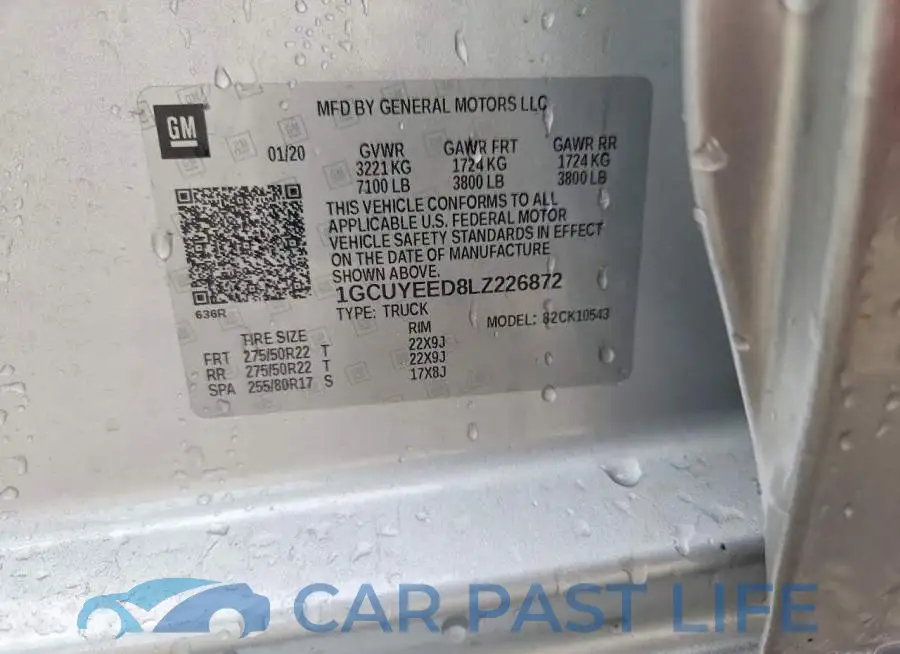 1GCUYEED8LZ226872# 12