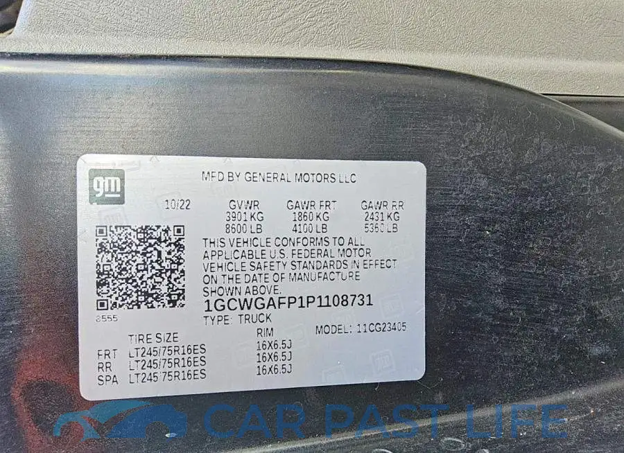 1GCWGAFP1P1108731# 12
