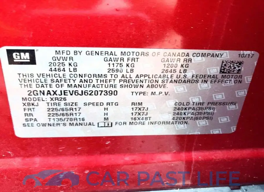 2GNAXJEV6J6207390# 13