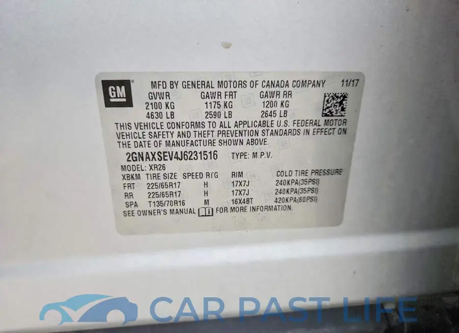 2GNAXSEV4J6231516# 13