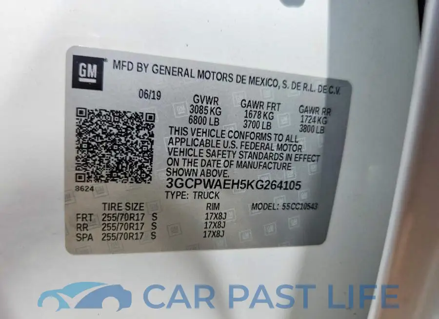 3GCPWAEH5KG264105# 12