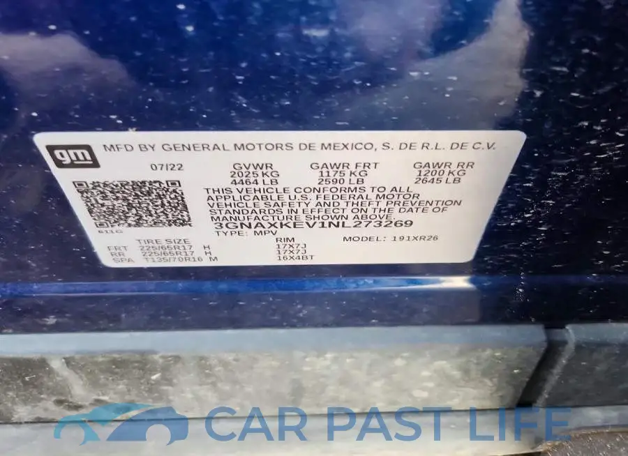 3GNAXKEV1NL273269# 13