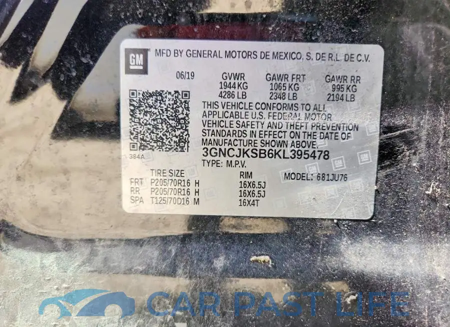 3GNCJKSB6KL395478# 13