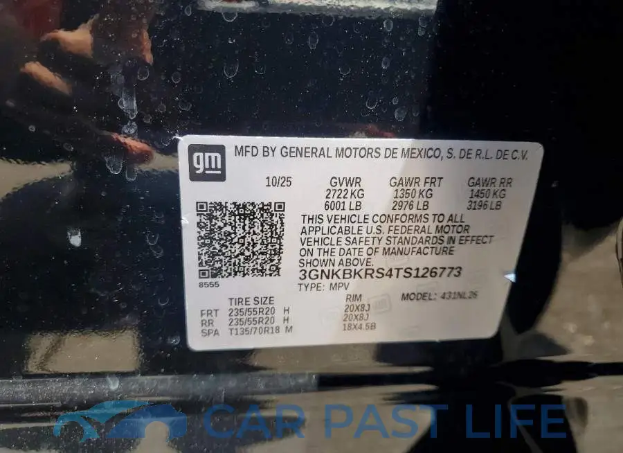 3GNKBKRS4TS126773# 13