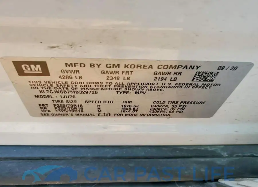 KL7CJKSB7MB329726# 13