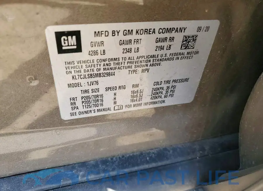 KL7CJLSB5MB329844# 13
