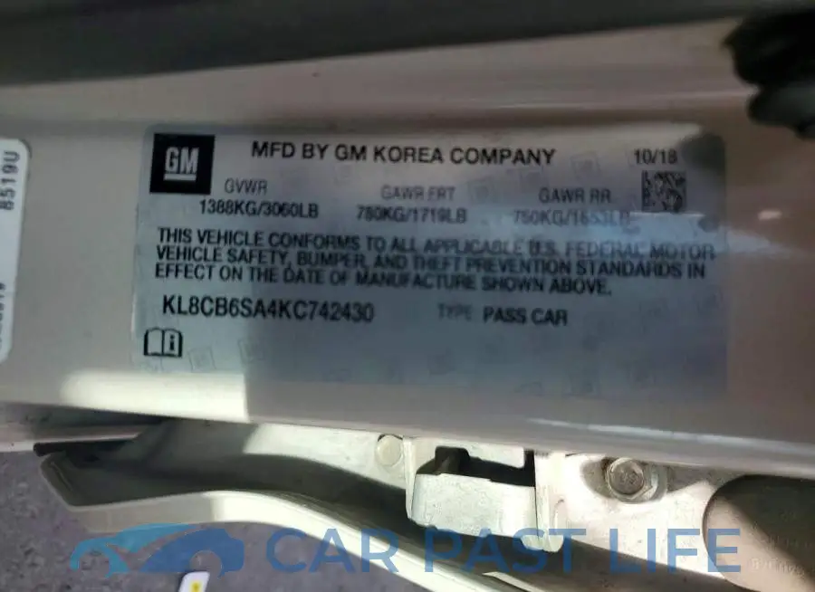 KL8CB6SA4KC742430# 12