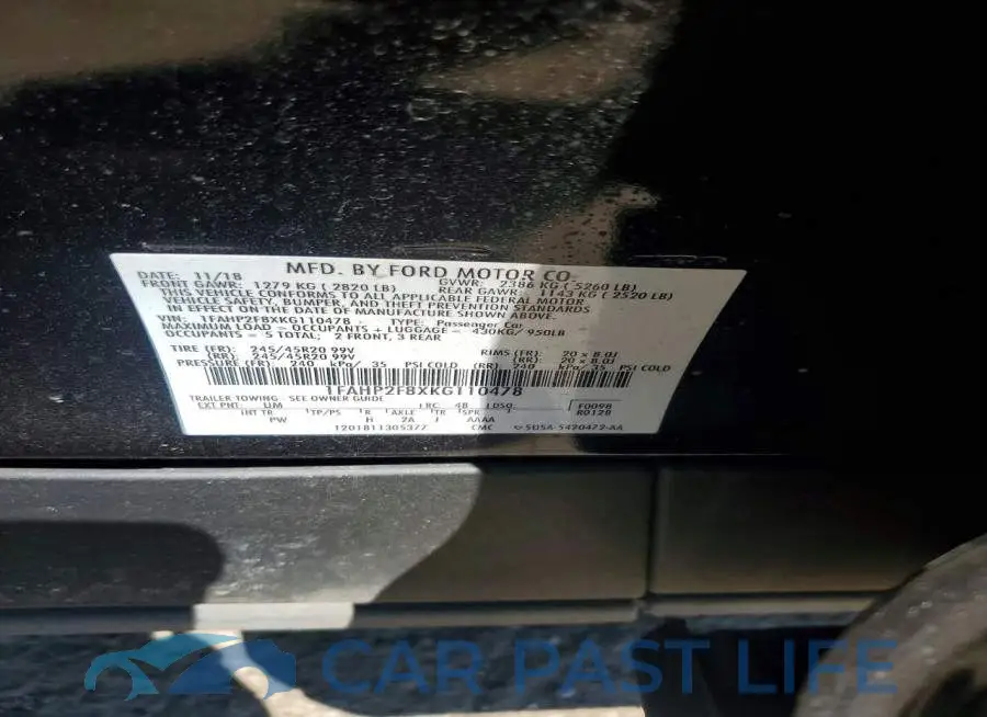 1FAHP2F8XKG110478# 12