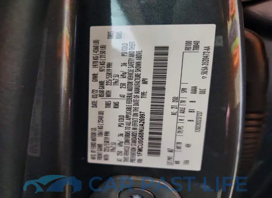 1FMCU0G68NUA26997# 13