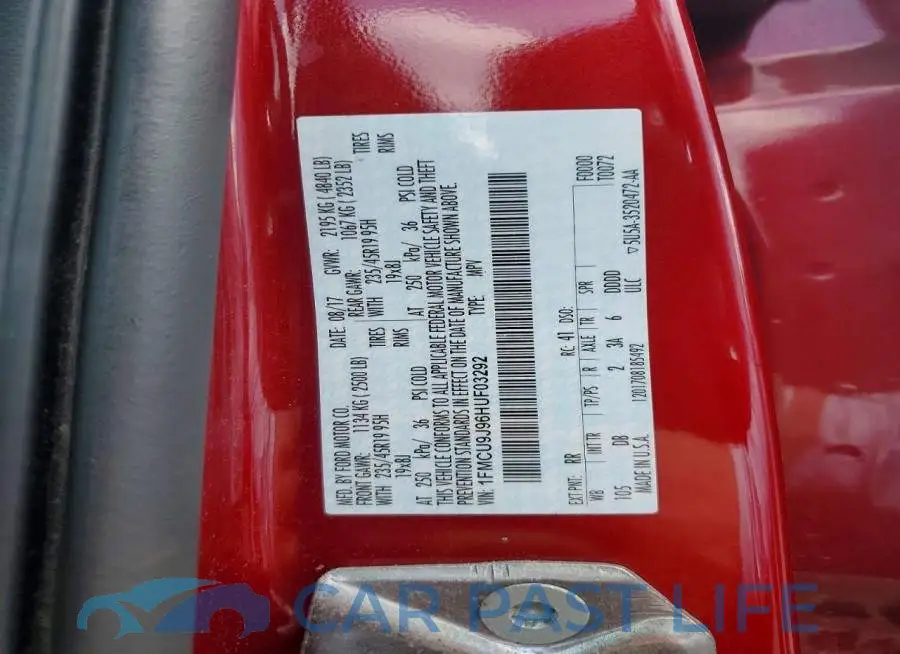 1FMCU9J96HUF03292# 13