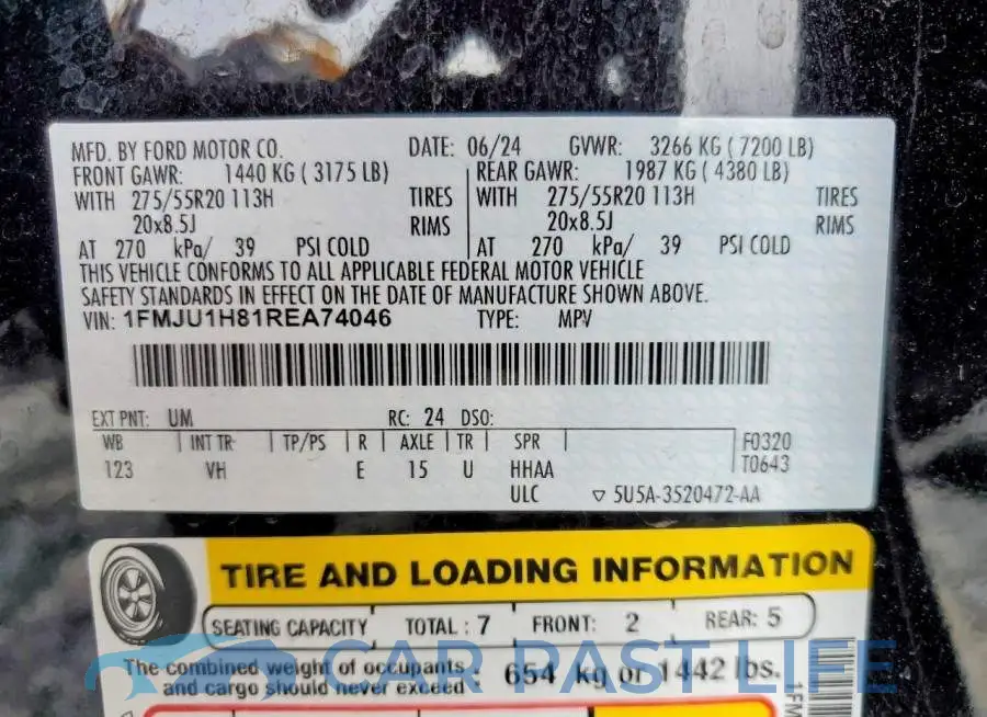 1FMJU1H81REA74046# 14