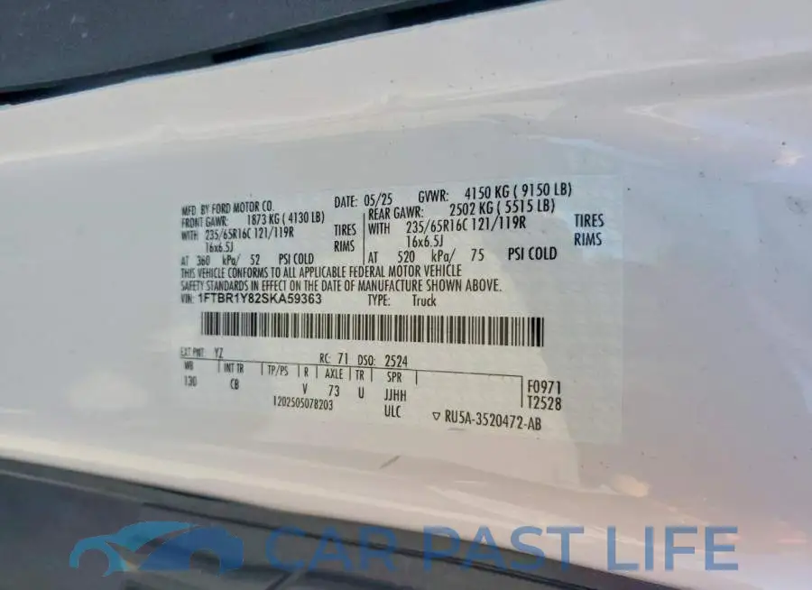 1FTBR1Y82SKA59363# 13