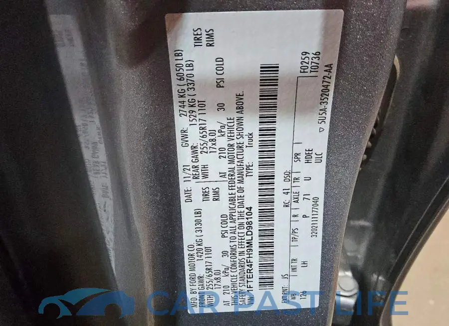 1FTER4FH9MLD98104# 12