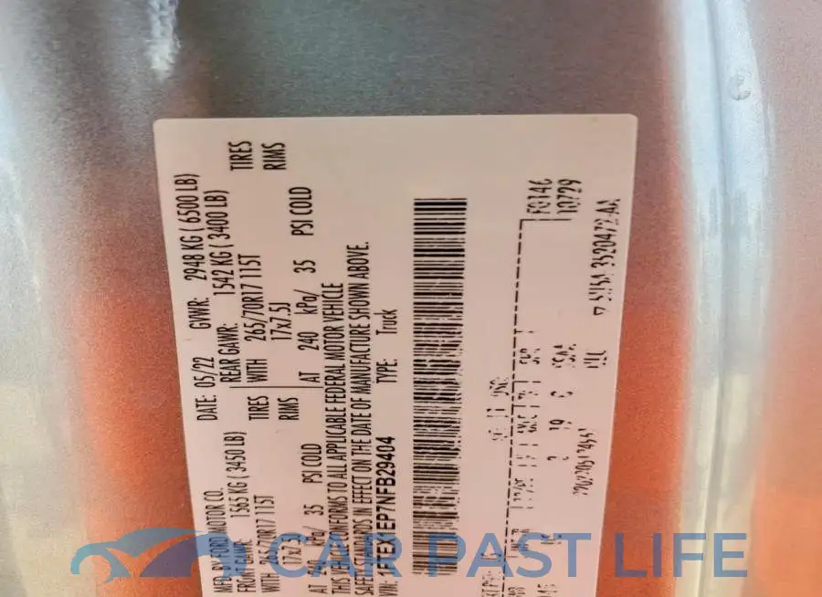 1FTEX1EP7NFB29404# 12