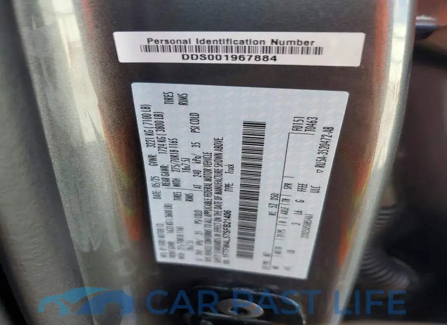 1FTFW4L57SFB21406# 13