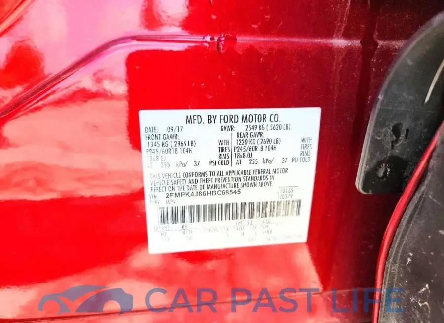 2FMPK4J86HBC68545# 12