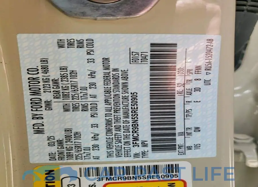 3FMCR9BN5SRE50905# 13