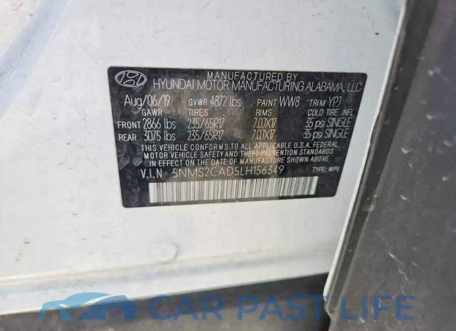 5NMS2CAD5LH156349# 13