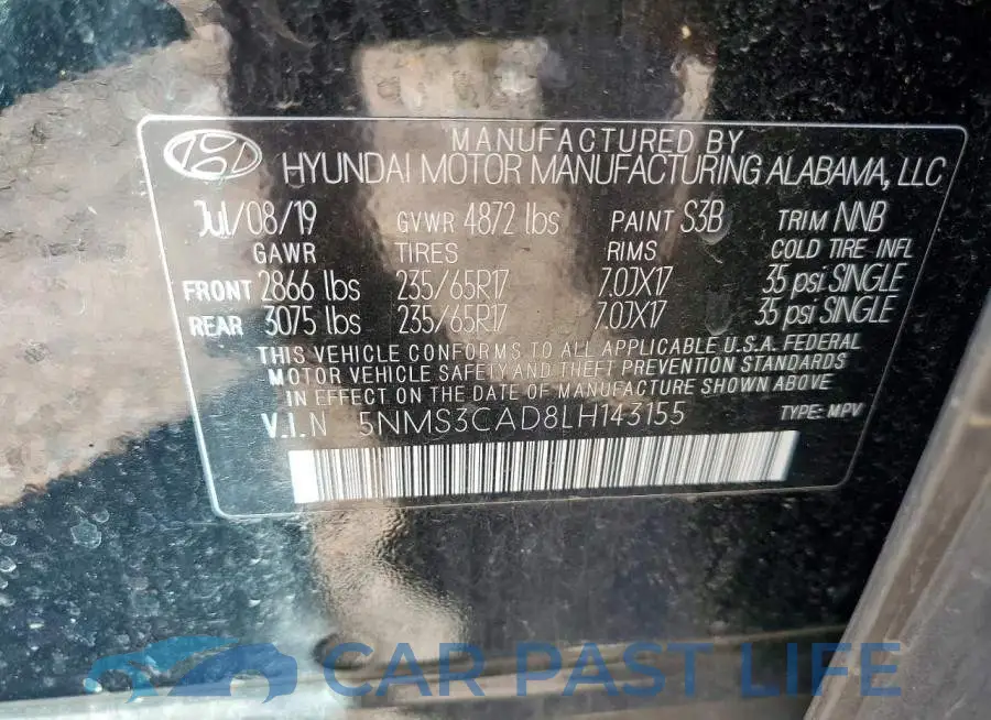 5NMS3CAD8LH143155# 13
