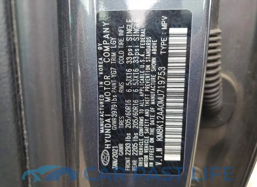KM8K12AA0MU719753# 12