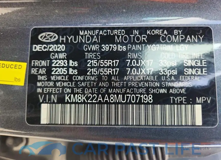 KM8K22AA8MU707198# 13
