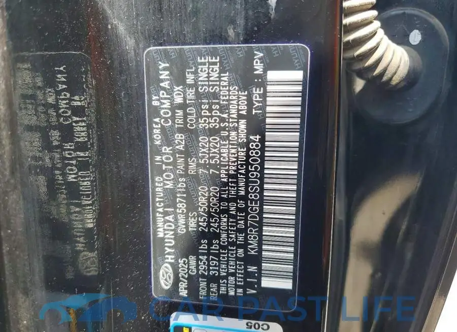 KM8R7DGE8SU950884# 13