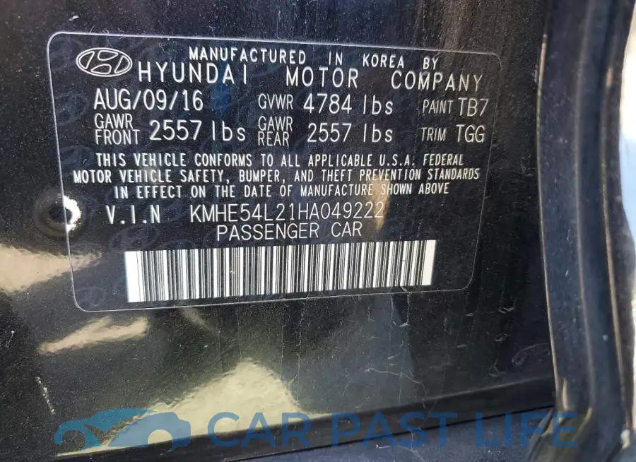 KMHE54L21HA049222# 13
