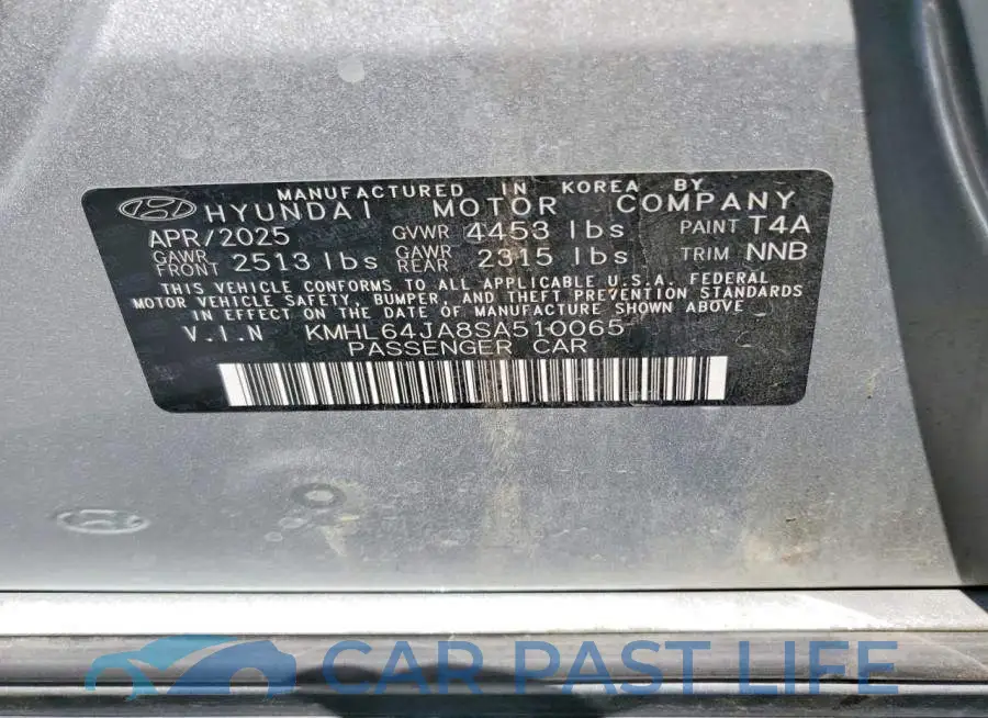 KMHL64JA8SA510065# 13