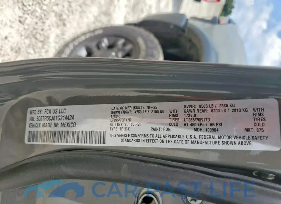 3C6TR5CJ8TG214424# 12