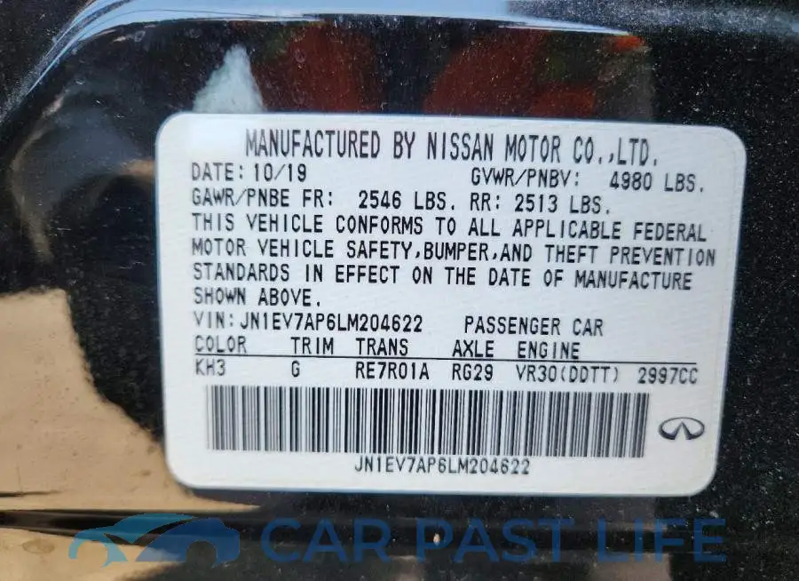 JN1EV7AP6LM204622# 12