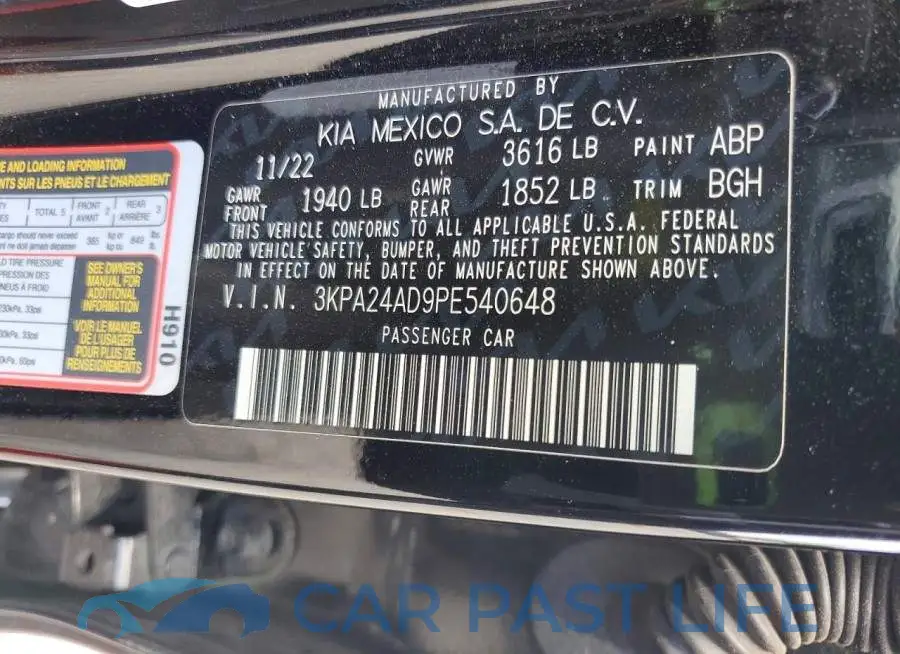 3KPA24AD9PE540648# 12