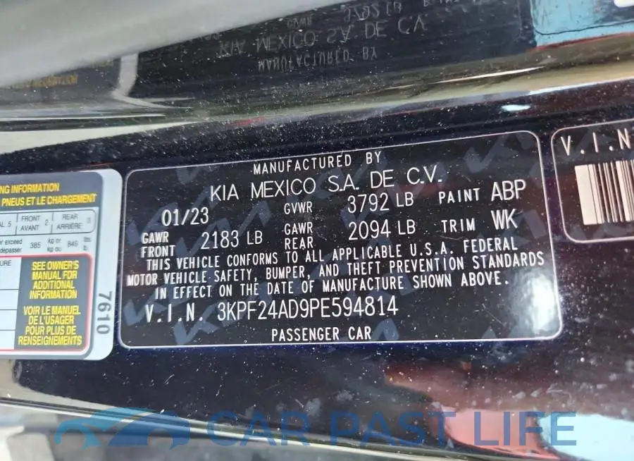 3KPF24AD9PE594814# 12
