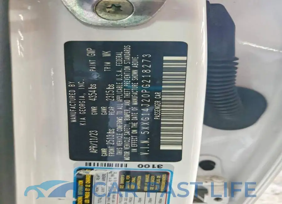 5XXG14J20PG218273# 12