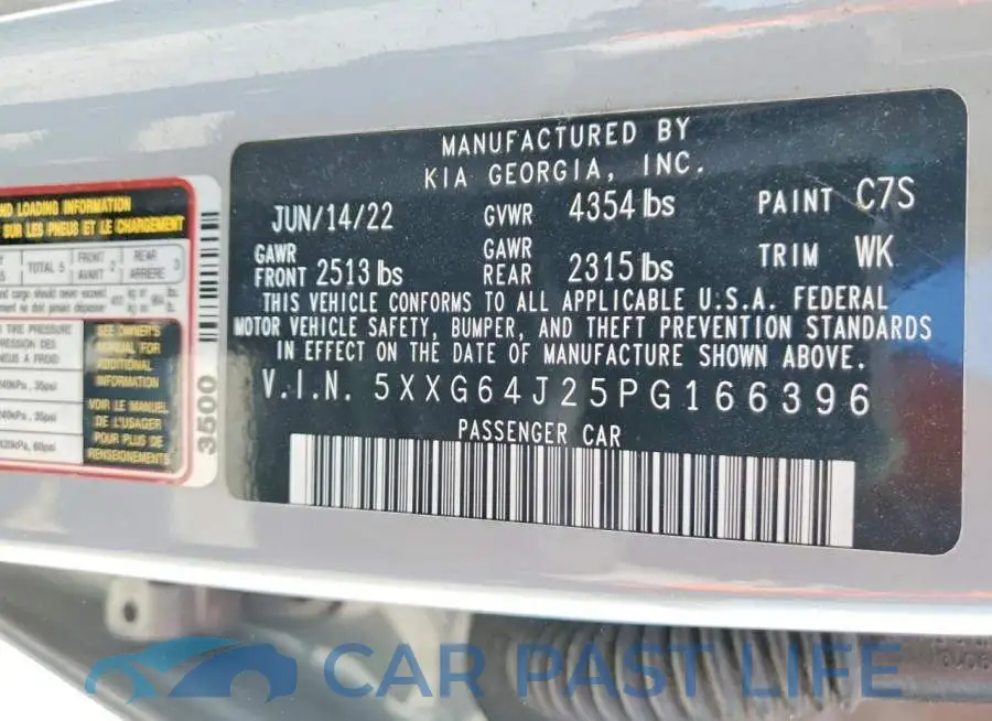 5XXG64J25PG166396# 12