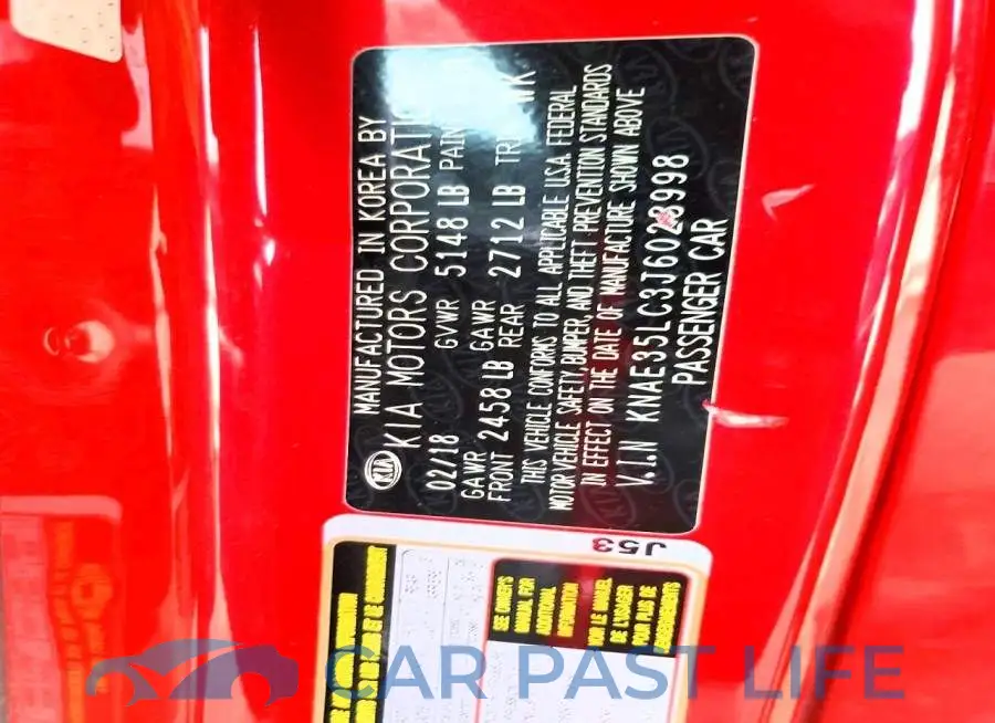 KNAE35LC3J6028998# 13