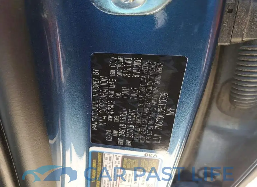 KNDCR3L13R5113739# 14