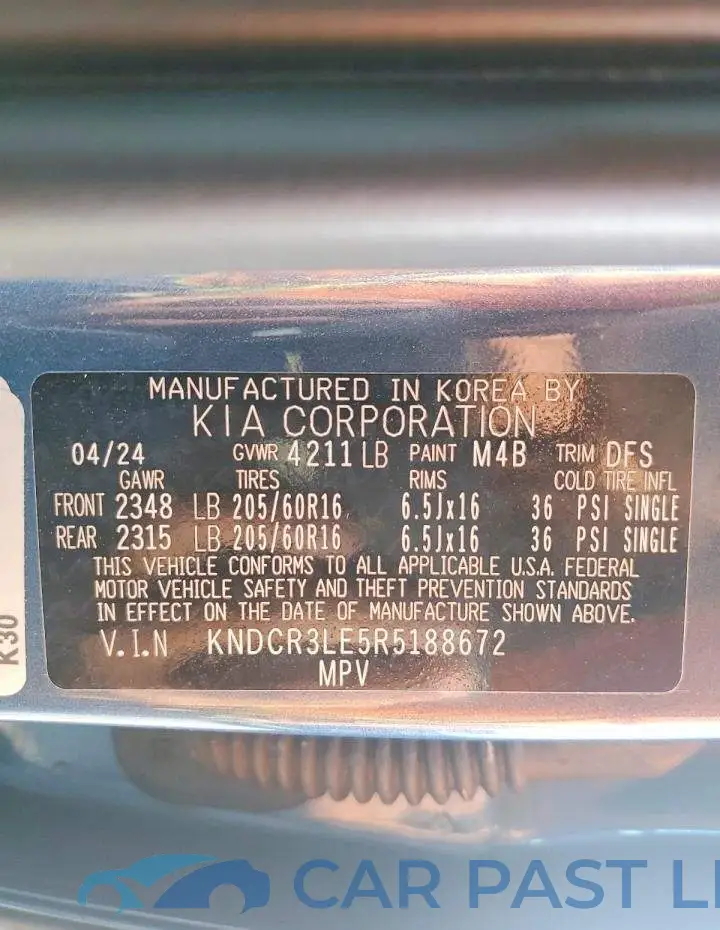 KNDCR3LE5R5188672# 13
