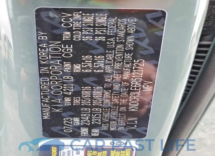 KNDCR3LE6R5121725# 13