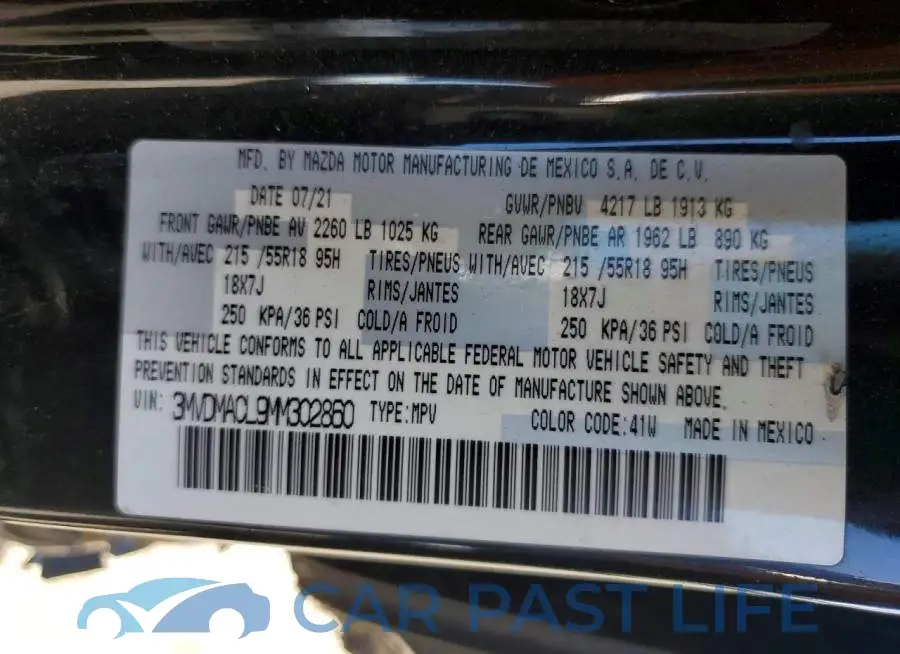 3MVDMACL9MM302860# 13