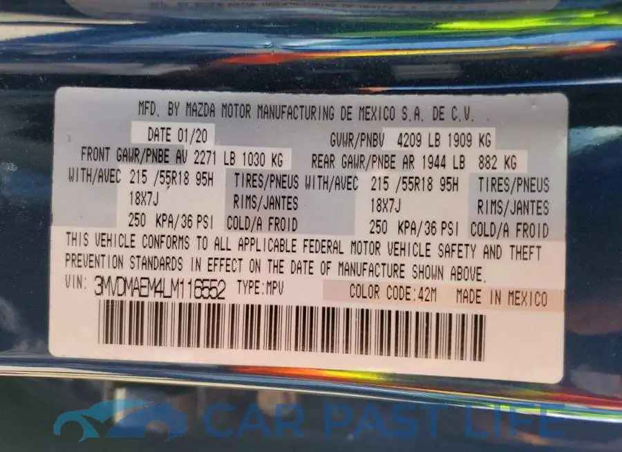 3MVDMAEM4LM116552# 12