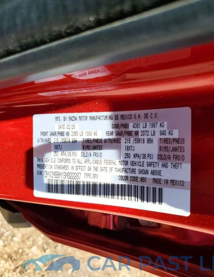 3MVDMBBM1SM822287# 12